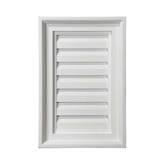 12in.W x 18in.H Vertical Gable Vent Louver, Functional